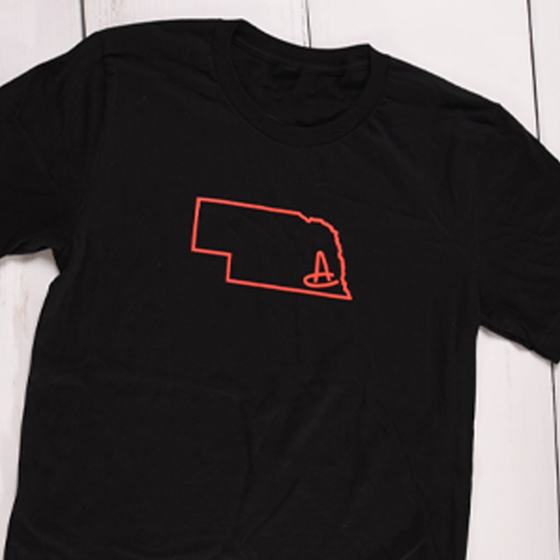 Nebraska Black Shirt - Amigos Shop & Ship